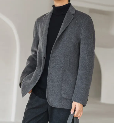 全毛面料男士西服上衣，西服定制